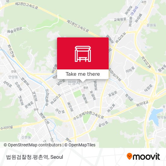 법원검찰청.평촌역 map