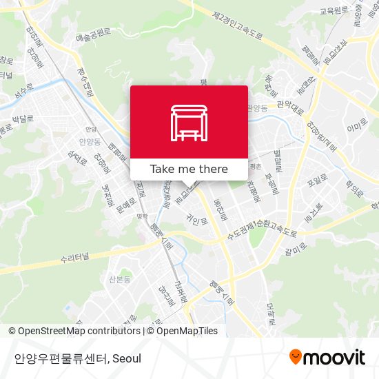안양우편물류센터 map
