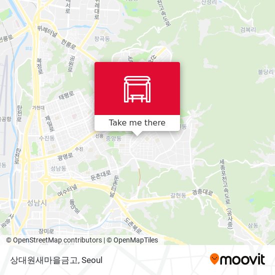 상대원새마을금고 map
