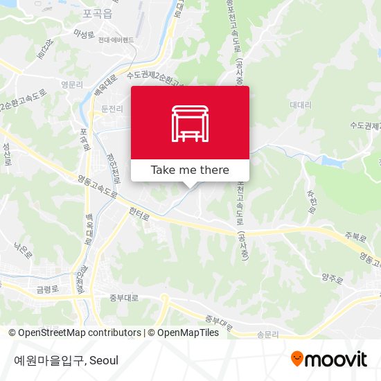 예원마을입구 map