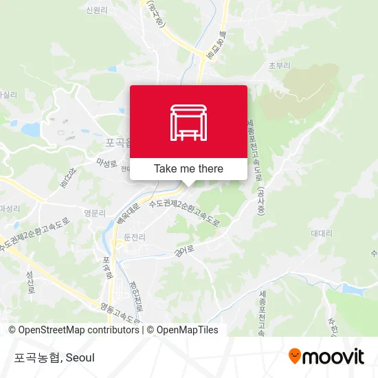 포곡농협 map