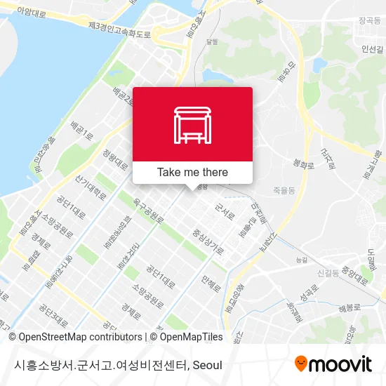 시흥소방서.군서고.여성비전센터 map