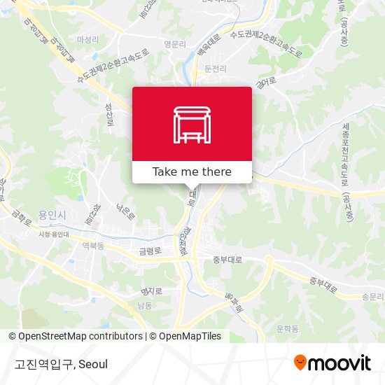 고진역입구 map