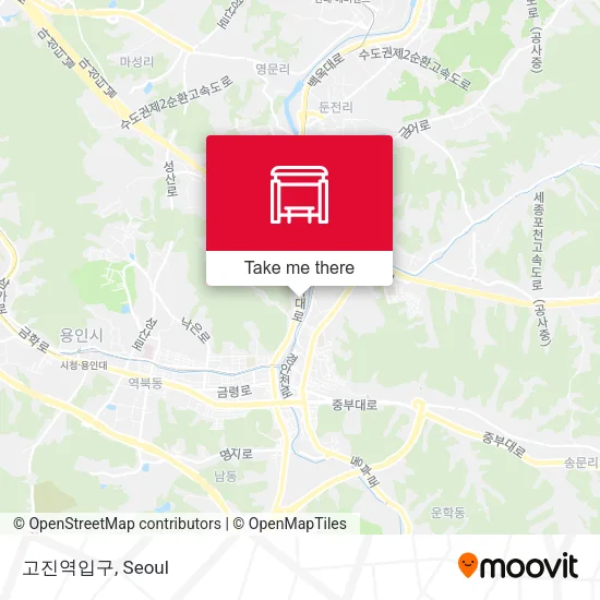 고진역입구 map