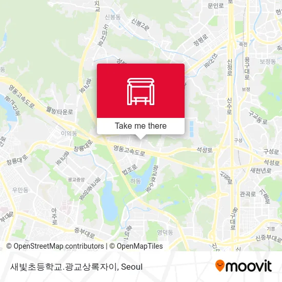 새빛초등학교.광교상록자이 map