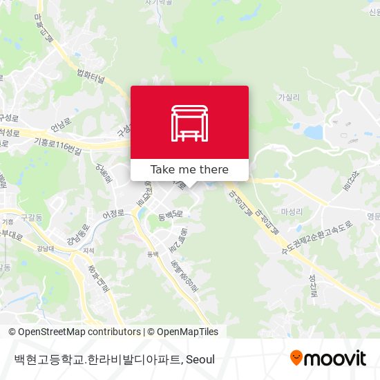 백현고등학교.한라비발디아파트 map