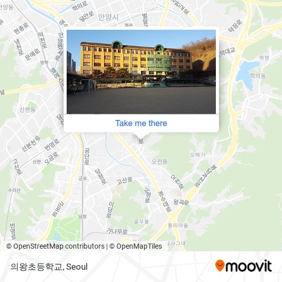 의왕초등학교 map