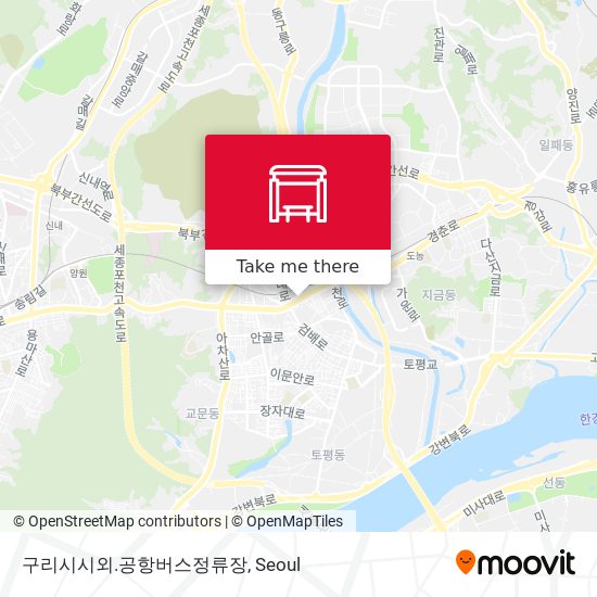 구리시시외.공항버스정류장 map