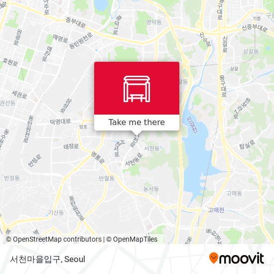 서천마을입구 map