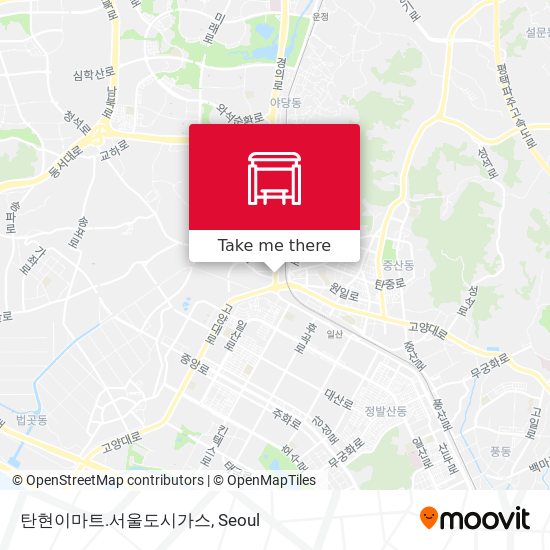 탄현이마트.서울도시가스 map