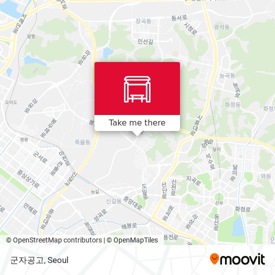 군자공고 map