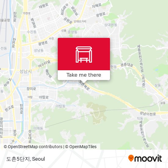 도촌5단지 map