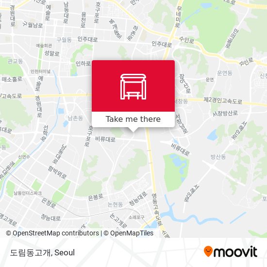 도림동고개 map