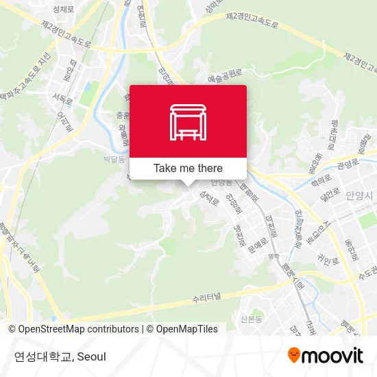 연성대학교 map