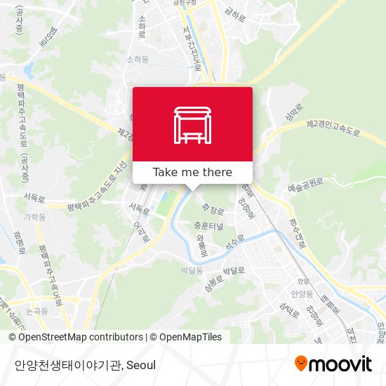 안양천생태이야기관 map