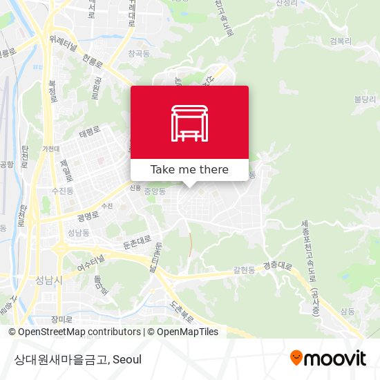 상대원새마을금고 map