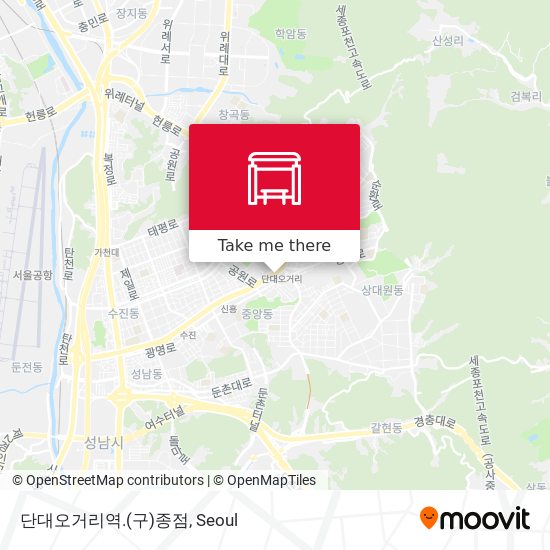 단대오거리역.(구)종점 map