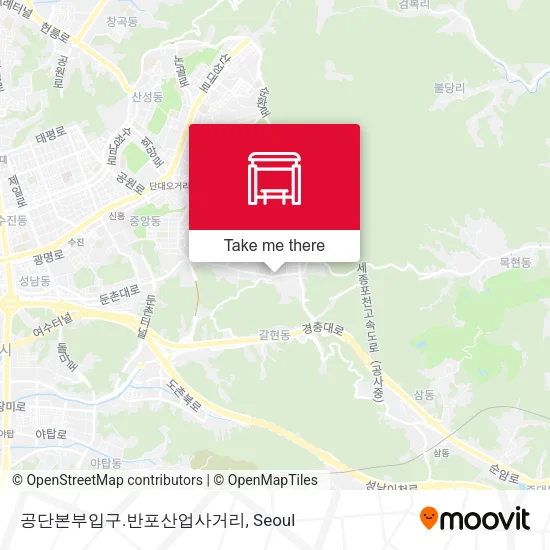 공단본부입구.반포산업사거리 map