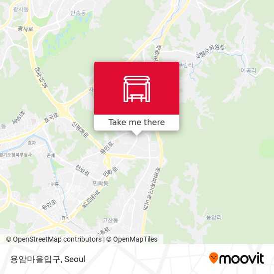 용암마을입구 map