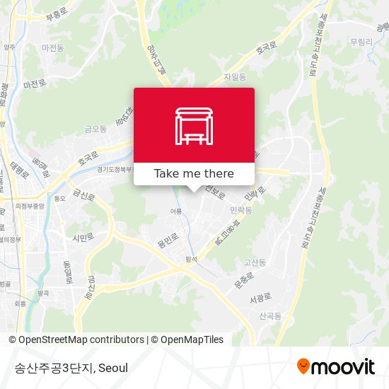 송산주공3단지 map