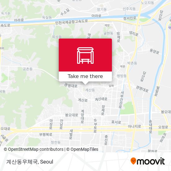 계산동우체국 map