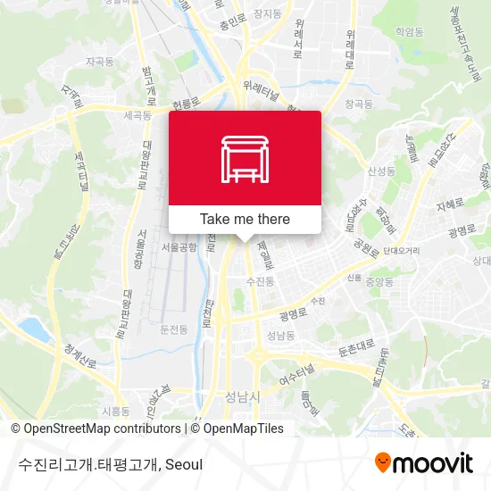 수진리고개.태평고개 map