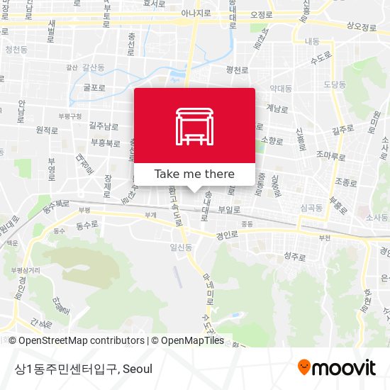 상1동주민센터입구 map