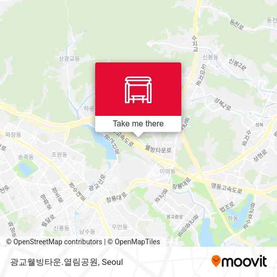 광교웰빙타운.열림공원 map
