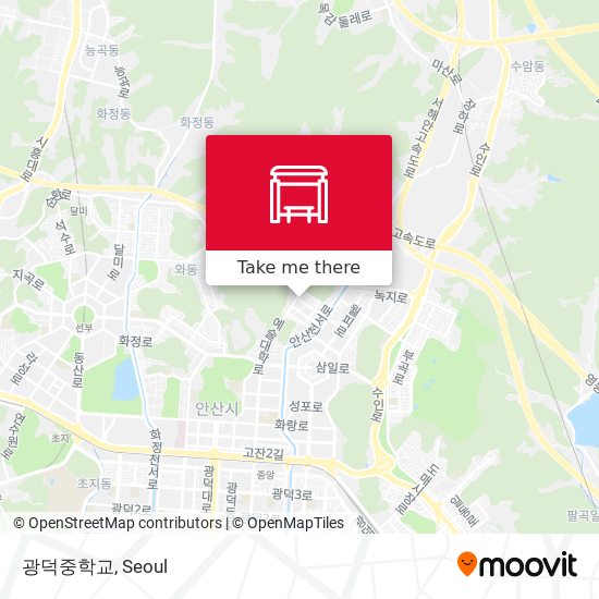 광덕중학교 map