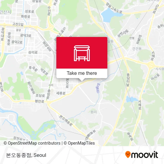 본오동종점 map