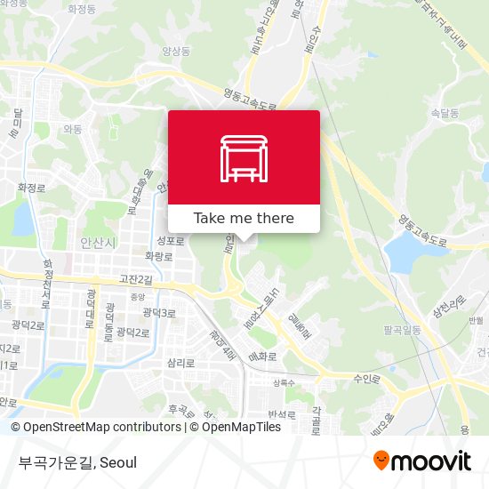 부곡가운길 map