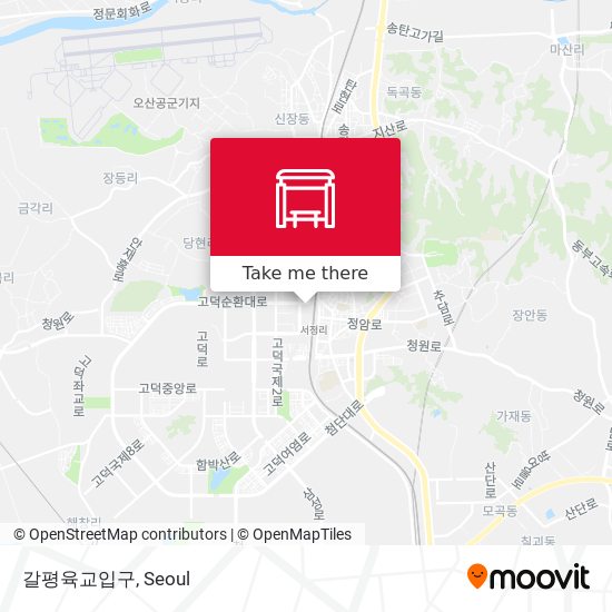 갈평육교입구 map