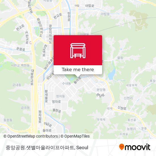 중앙공원.샛별마을라이프아파트 map