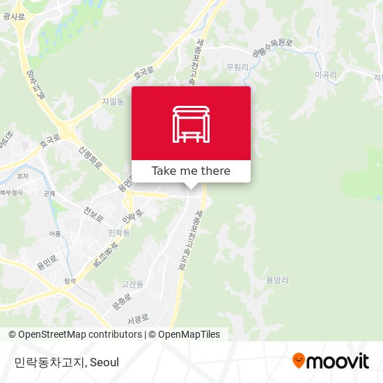 민락동차고지 map