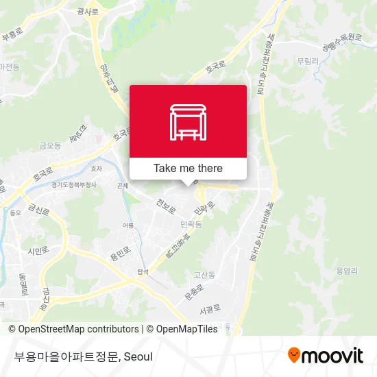 부용마을아파트정문 map