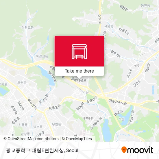 광교중학교.대림E편한세상 map
