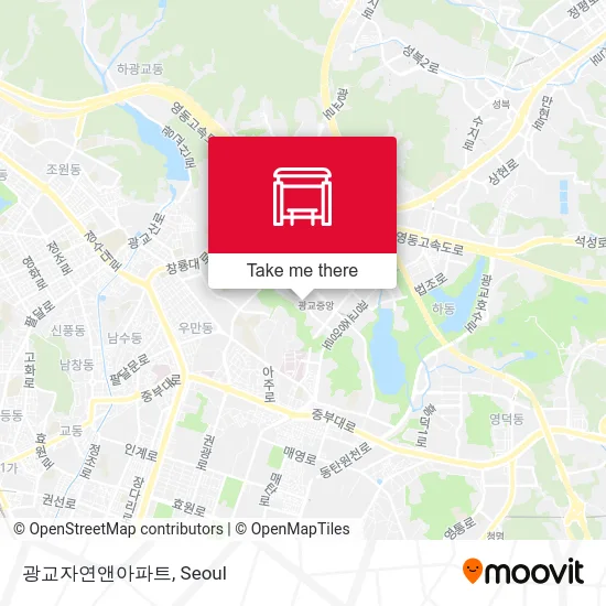 광교자연앤아파트 map