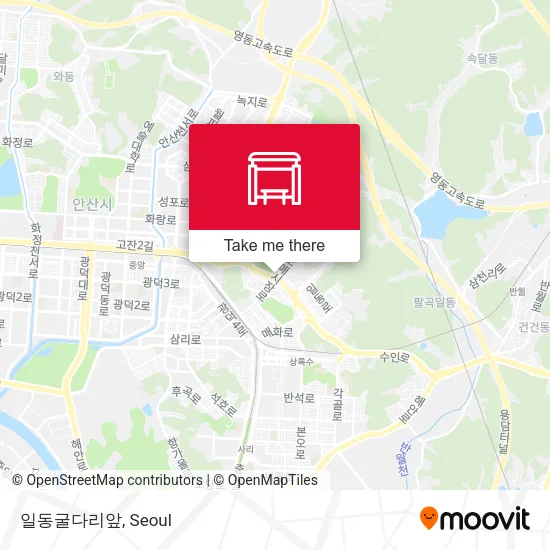 일동굴다리앞 map
