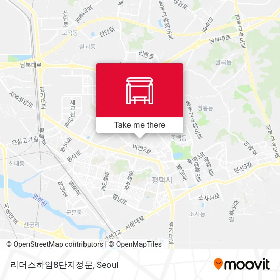 리더스하임8단지정문 map
