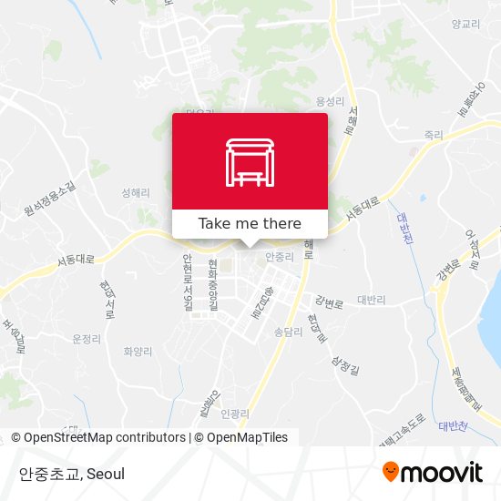 안중초교 map