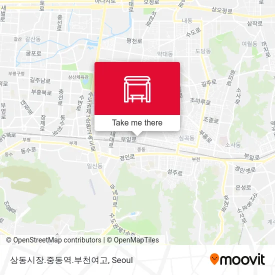 상동시장.중동역.부천여고 map