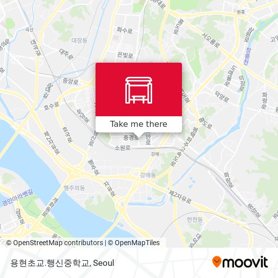 용현초교.행신중학교 map