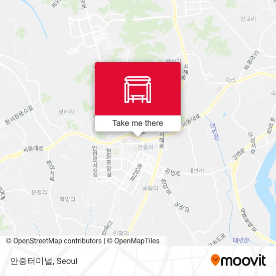 안중터미널 map