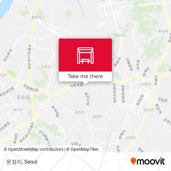 운정리 map