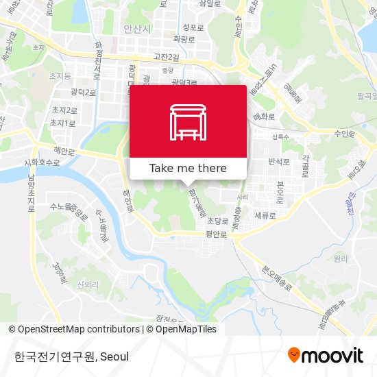 한국전기연구원 map