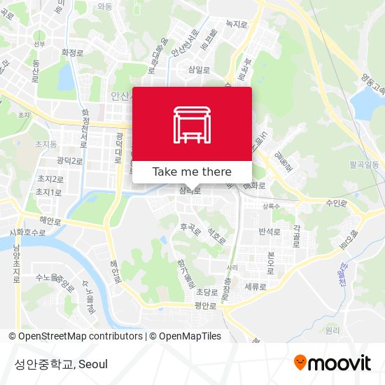 성안중학교 map