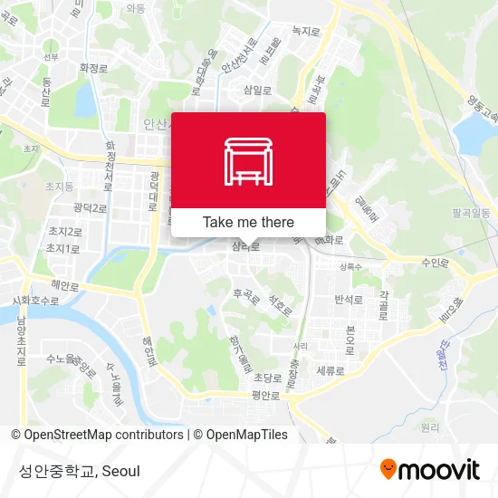 성안중학교 map