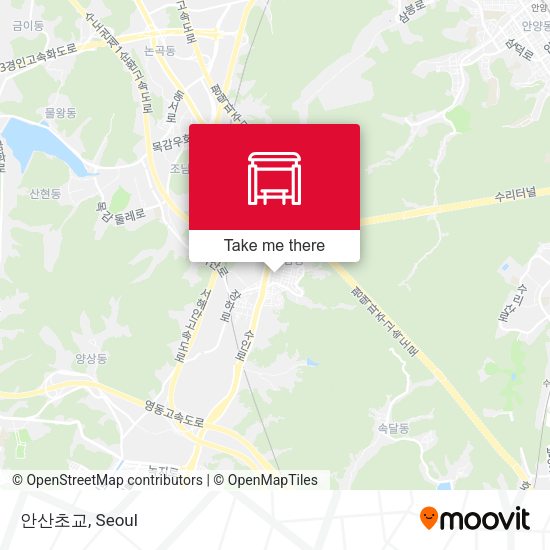 안산초교 map