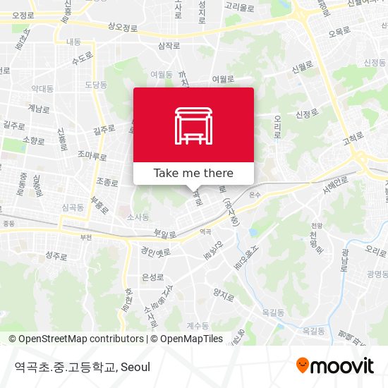 역곡초.중.고등학교 map