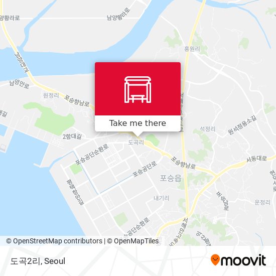 도곡2리 map